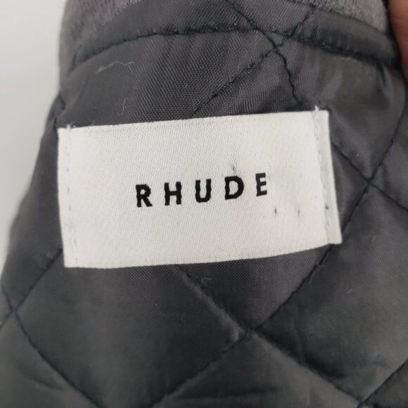 RHUDE Camo Print Hooded Jacket Quilted Zip Up Cotton Coat Parka Size Small NWOT - Picture 14 of 15
